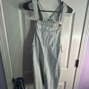 Women's Light Blue Denim Overall Dress